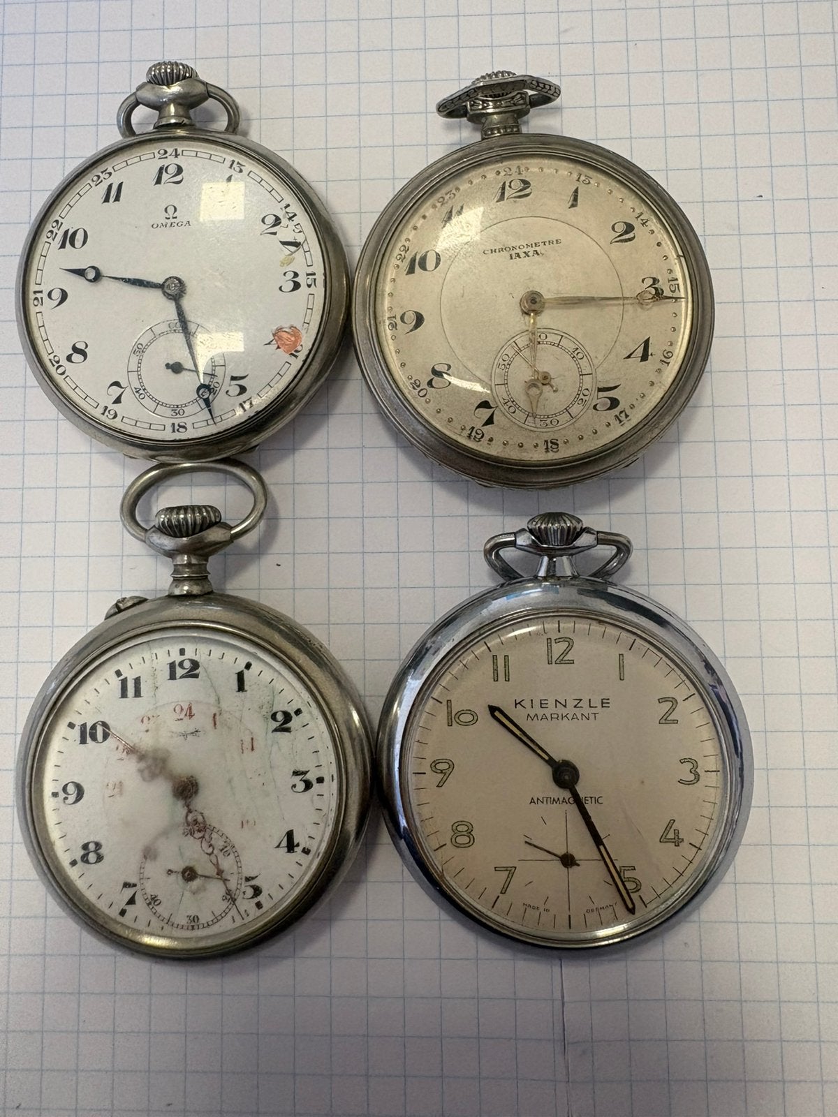 Lot zakhorloges: omega: kienzle, Enlèvement ou Envoi