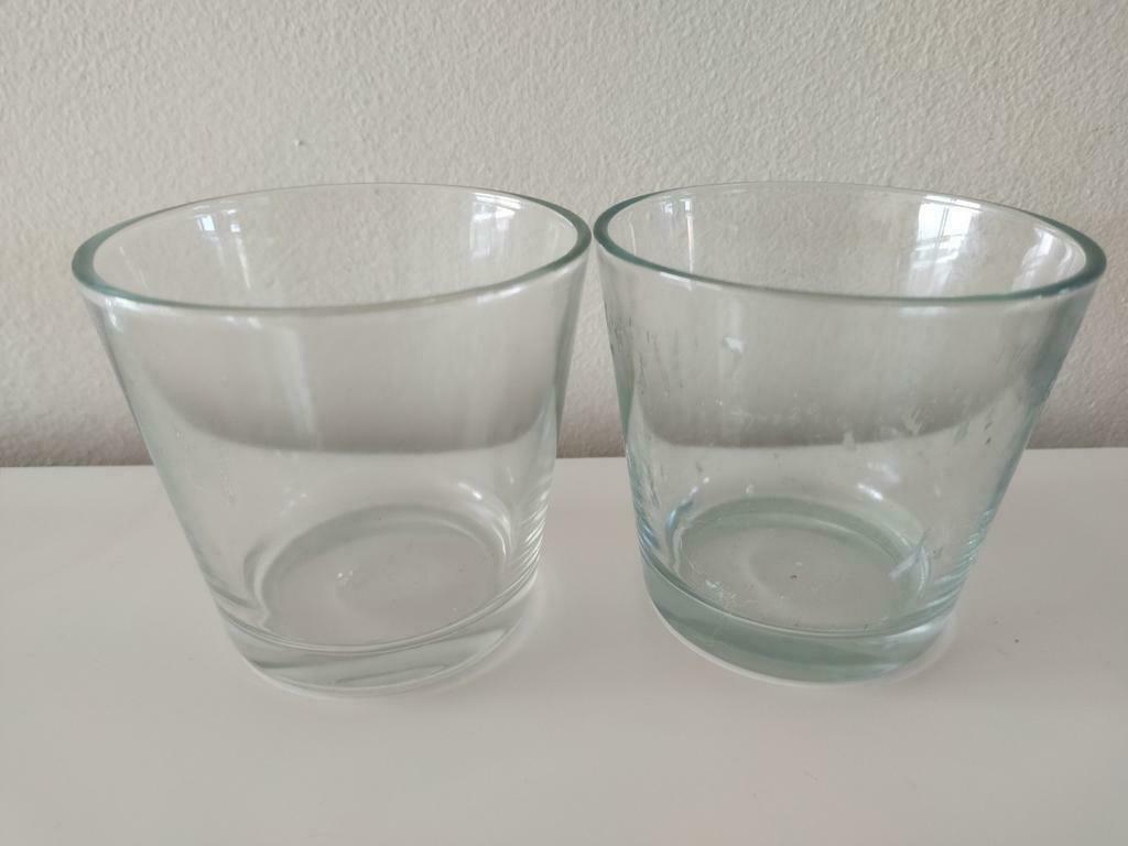 2 photophores bougeoirs bon, Enlèvement ou Envoi, Comme neuf, Verre