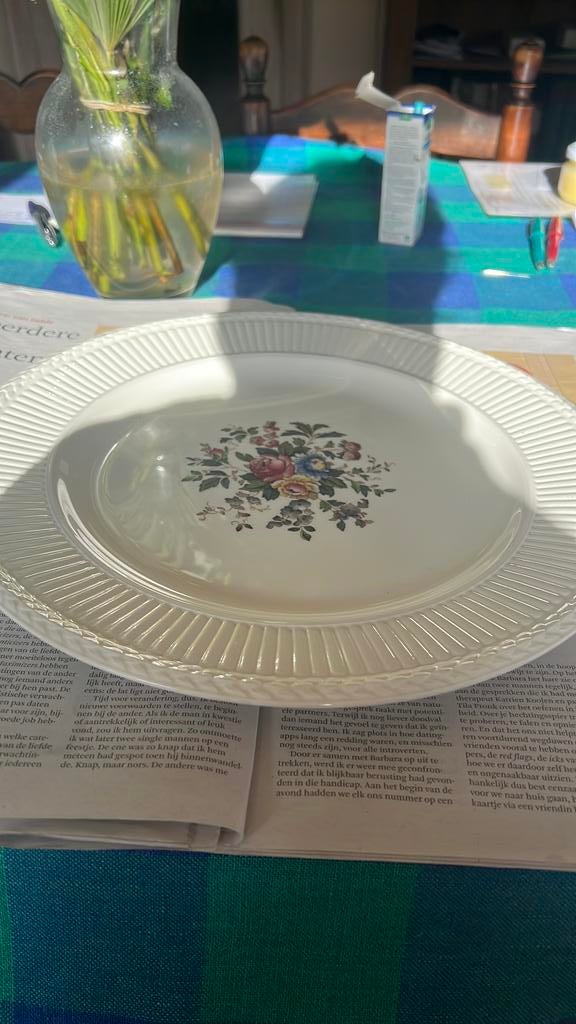 Bord  voor taart conway wedgewood EDME made in England, Ophalen, Zo goed als nieuw