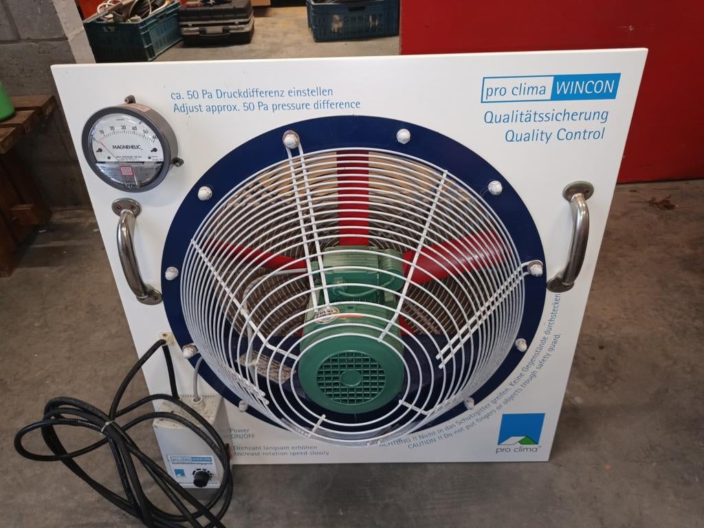Pro Clima Wincon blower door test toestel, Doe-het-zelf en Bouw, Ophalen