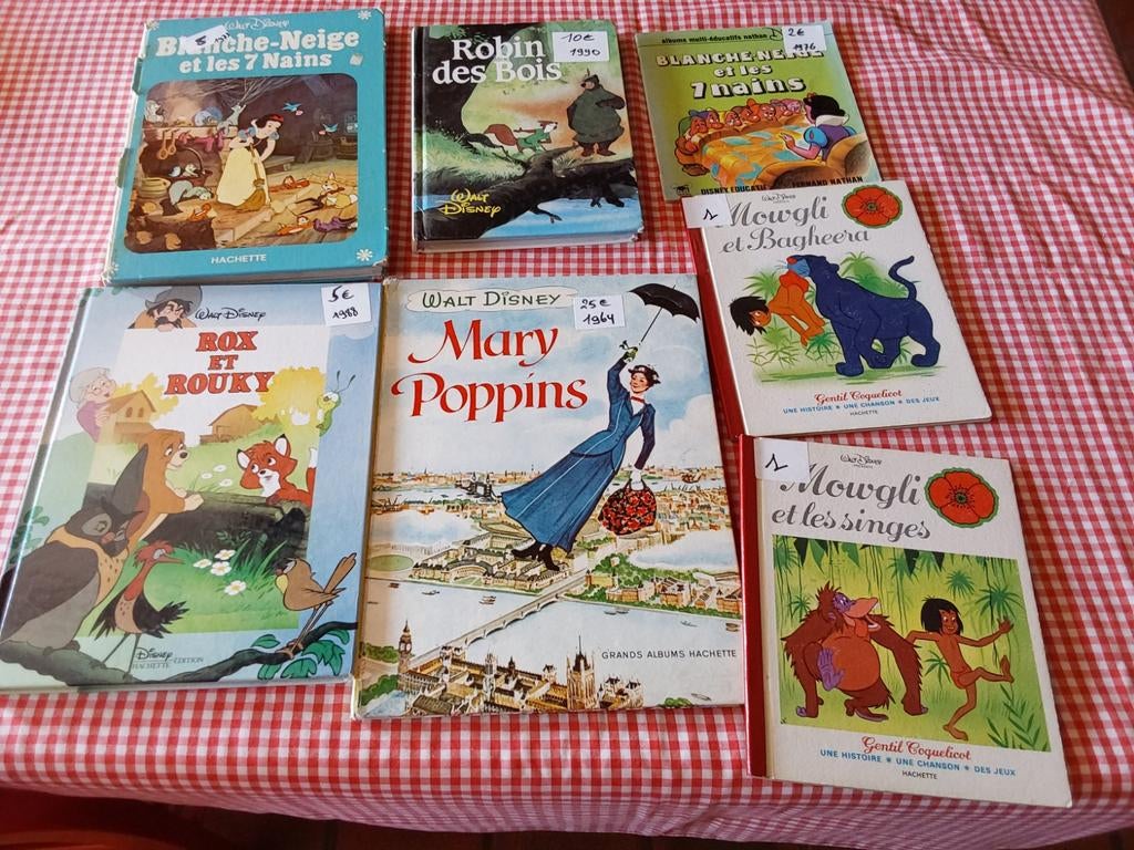 oude boeken Walt Disney, strips, ...., Boeken, Ophalen of Verzenden, Gelezen