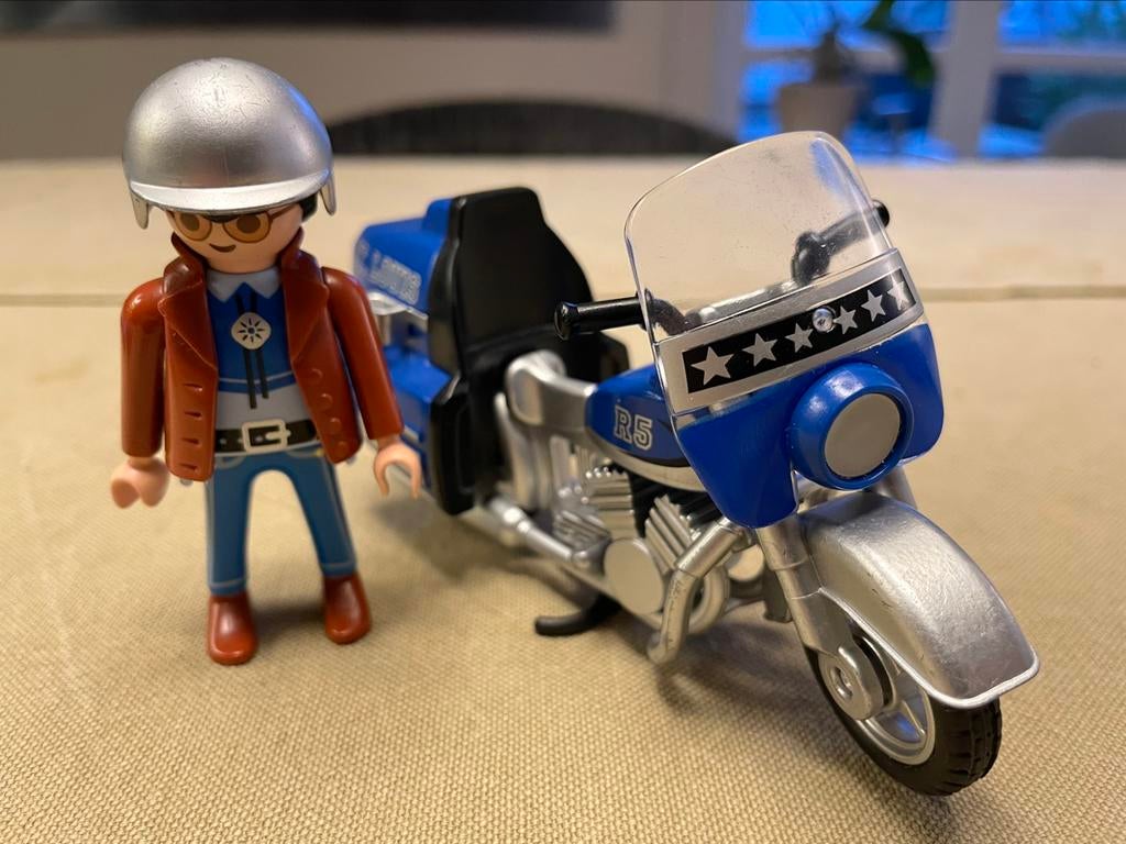 Playmobil motard, Ophalen of Verzenden, Zo goed als nieuw