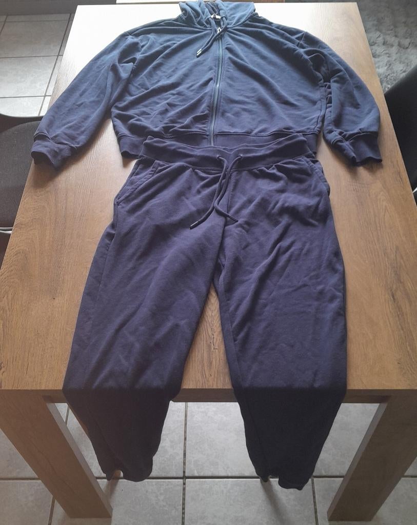 Huispak met kap in het donker blauw merk Esmara maat S, Ophalen, Blauw, Esmara, Zo goed als nieuw