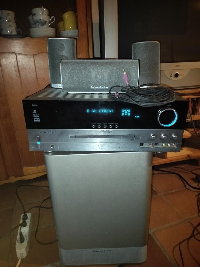 Harman kardon avr 130/230 versterker + sub woofer + 3 boxen, Enlèvement