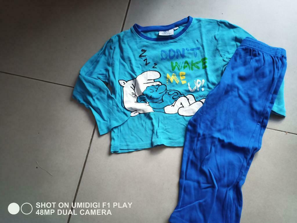 Pyjama Smurfen, Kinderen en Baby's, Nacht- of Onderkleding, Gebruikt, Ophalen of Verzenden, Smurfen