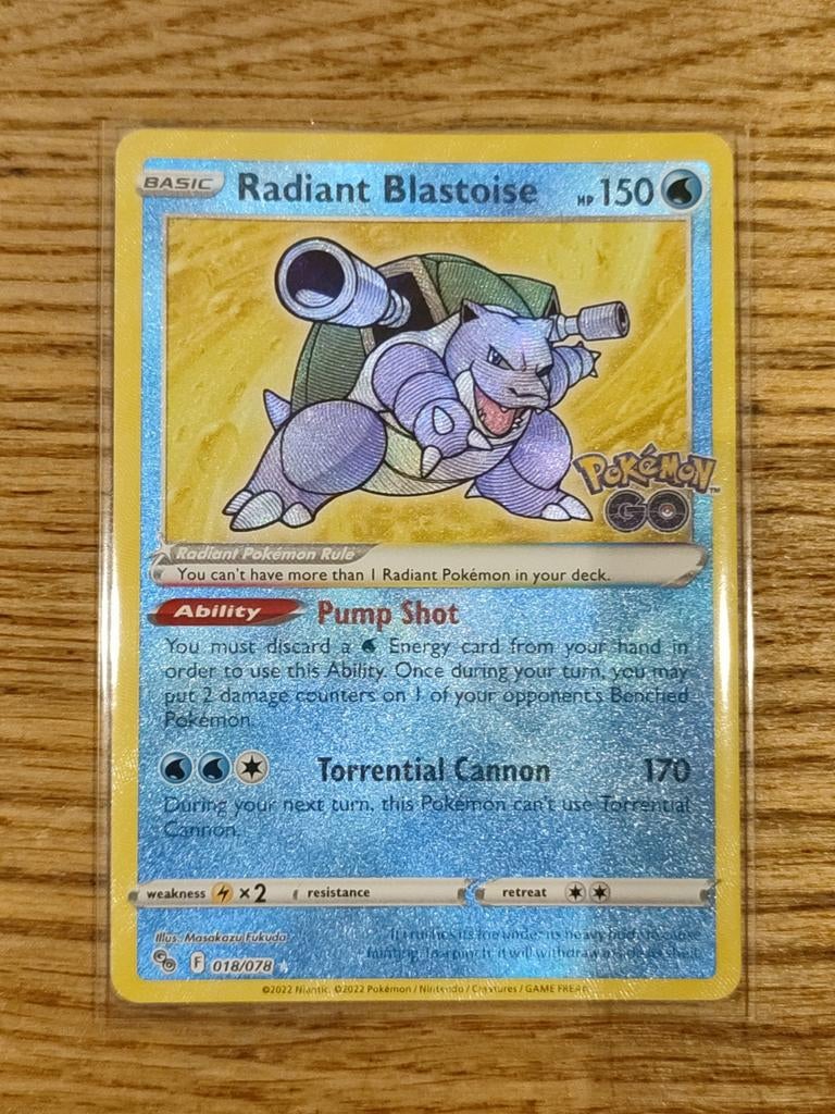 Blastoise radieuse, Enlèvement, Comme neuf, Cartes en vrac, Foil