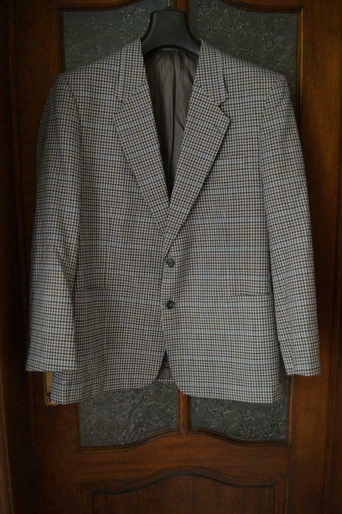 Gold Mark kostuumvest geruit zomer grijs/blauw 52/54, Gold mark, Enlèvement ou Envoi, Autres couleurs, Taille 52/54 (L)