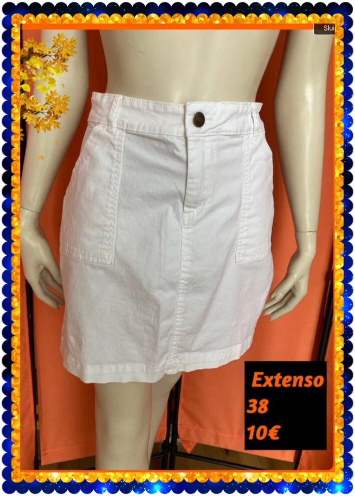 Rok dames 38 Extenso, Kleding | Dames, Wit, Ophalen of Verzenden, Zo goed als nieuw, Boven de knie
