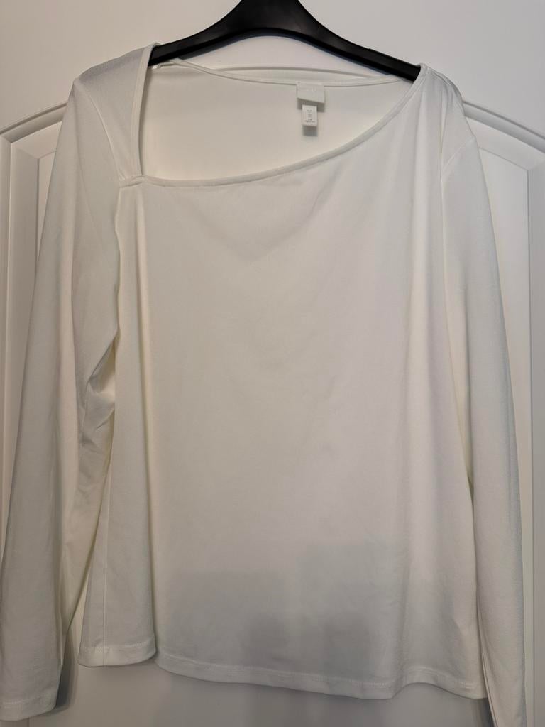 Witte blouse, Ophalen, Zo goed als nieuw, Maat 46/48 (XL) of groter, Wit