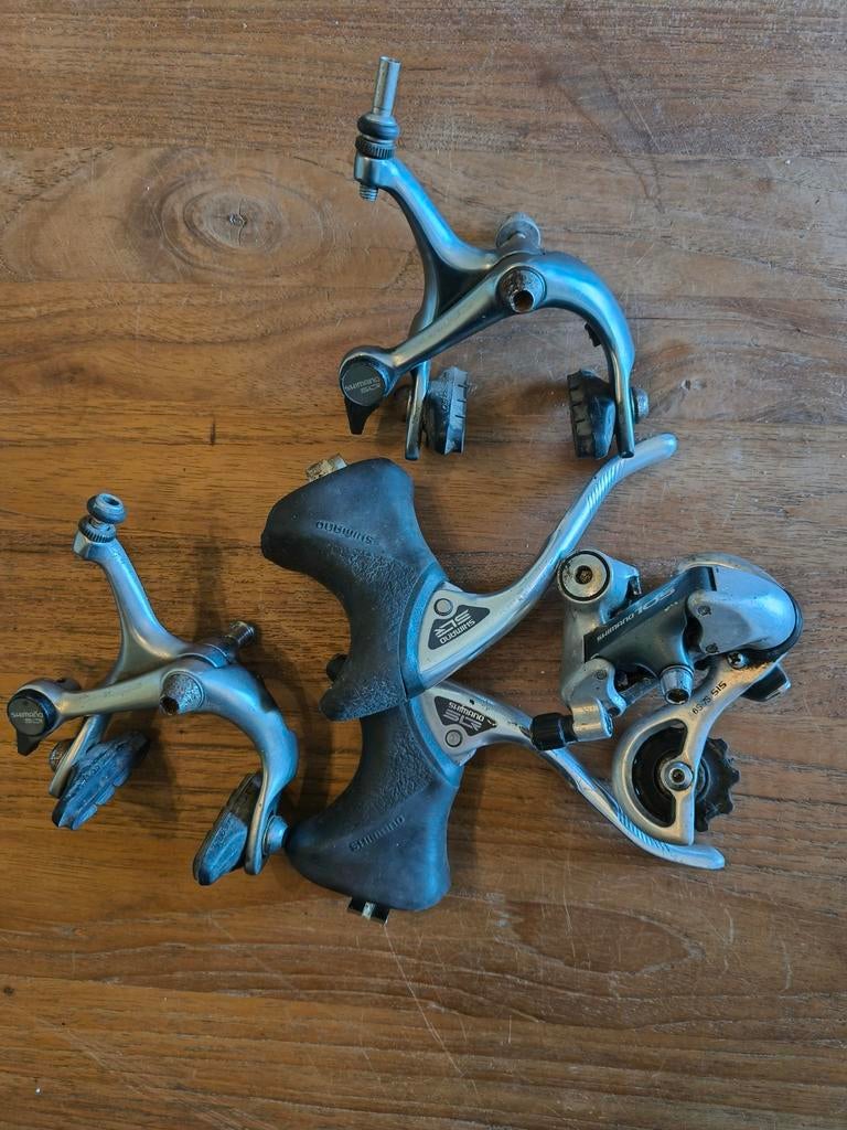 Shimano 105 SLR groepsetje, Fietsen en Brommers, Fietsonderdelen, Ophalen of Verzenden, Gebruikt, Derailleur of Ketting, Shimano