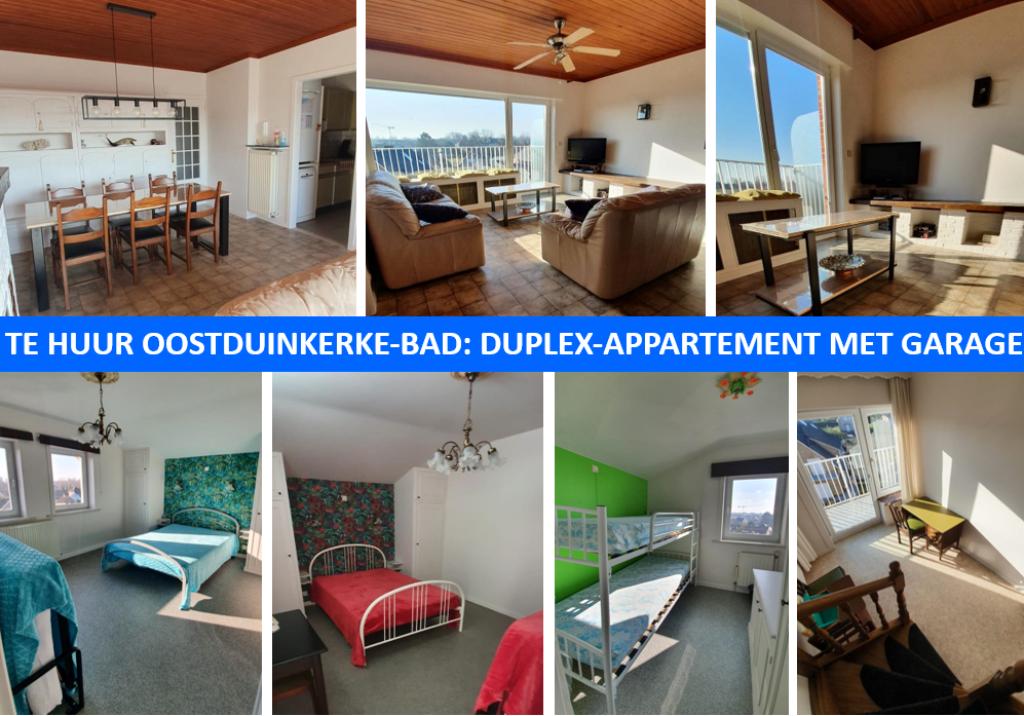 Oostduinkerke-Bad: appartement met garage te huur, 8 personnes, Anvers et Flandres, 3 chambres à coucher, Appartement
