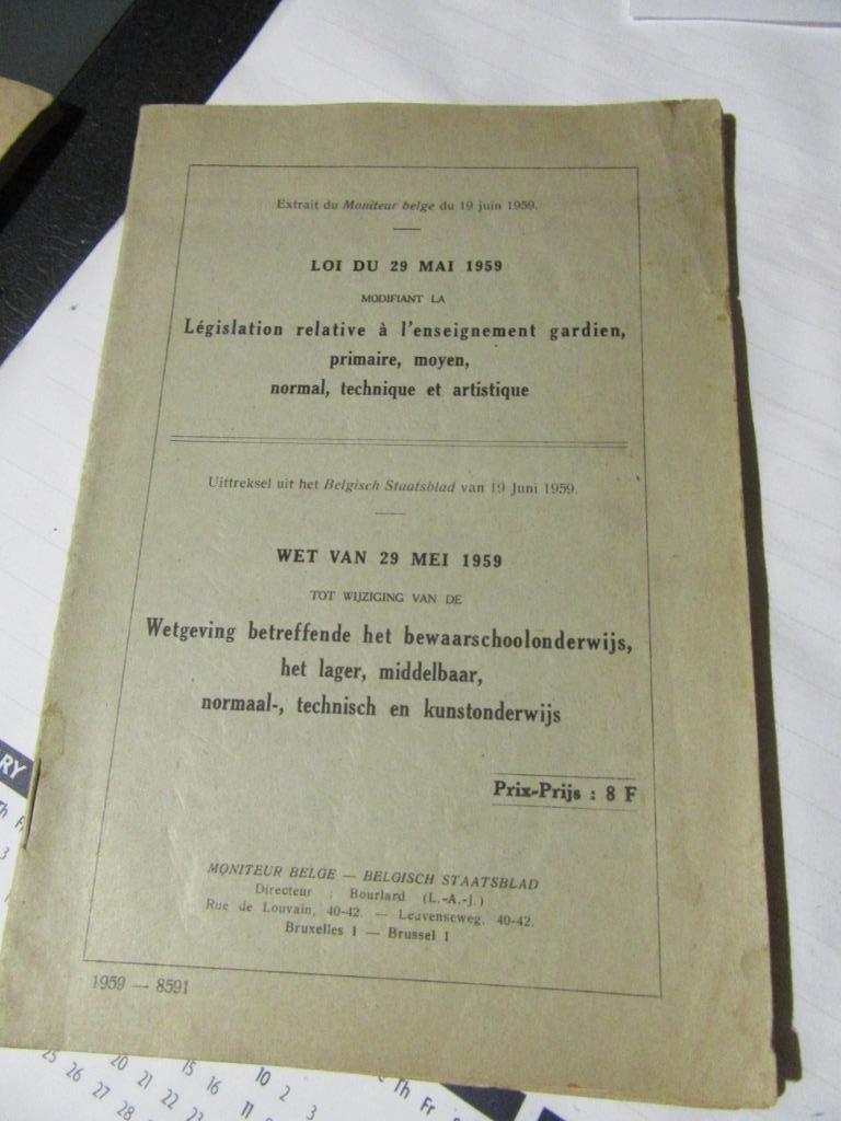 loi du 29 mai 1959 extrait du Moniteur belge du 19 juin 1959, Enlèvement, Utilisé