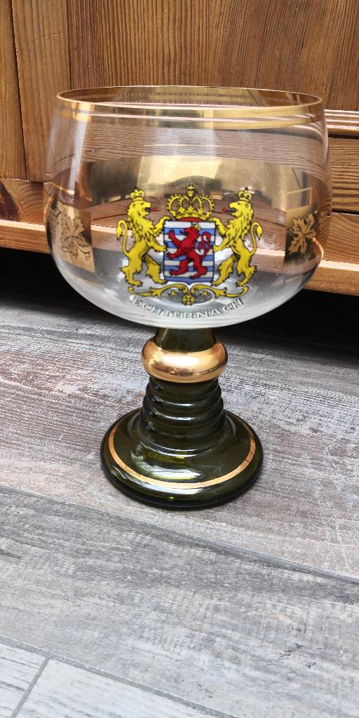 echternach gigantisch bierglas 2 liter, Verzamelen, Glas en Drinkglazen, Ophalen of Verzenden, Zo goed als nieuw, Bierglas