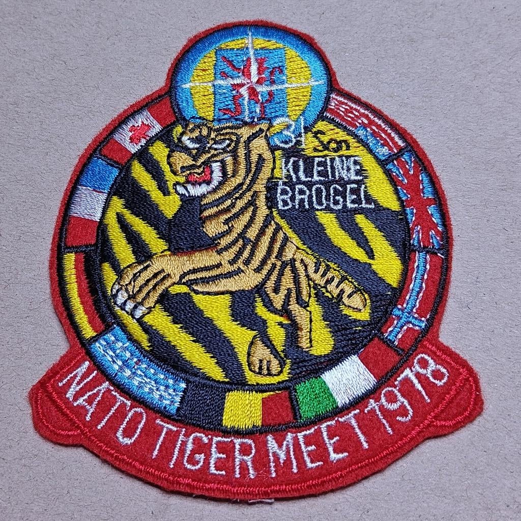 31 SQN Kleine Brogel Nato Tigermeet 1978, Ophalen of Verzenden, Luchtmacht, Embleem of Badge