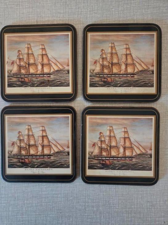 Pompernel onderzetters Clipper Ships serie., Huis en Inrichting, Ophalen of Verzenden, Zo goed als nieuw