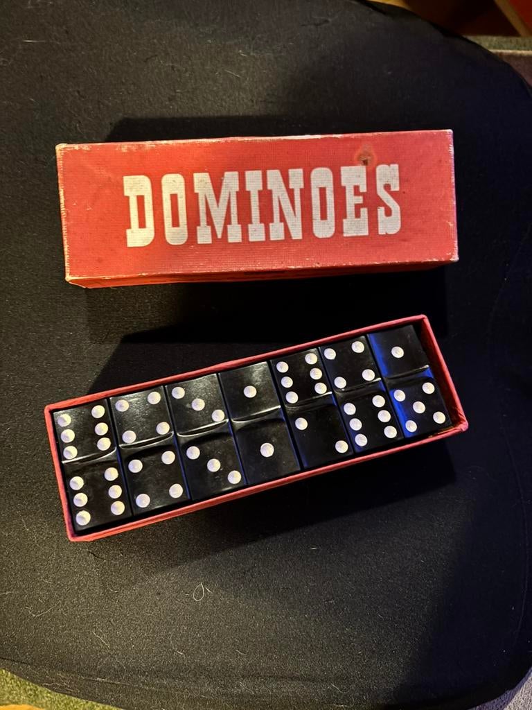 Vintage dominospellen, Ophalen of Verzenden, Gebruikt