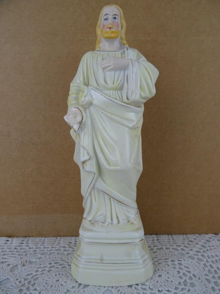 Statue de Jésus antique 21 cm Statue de Jésus porcelaine, Enlèvement ou Envoi