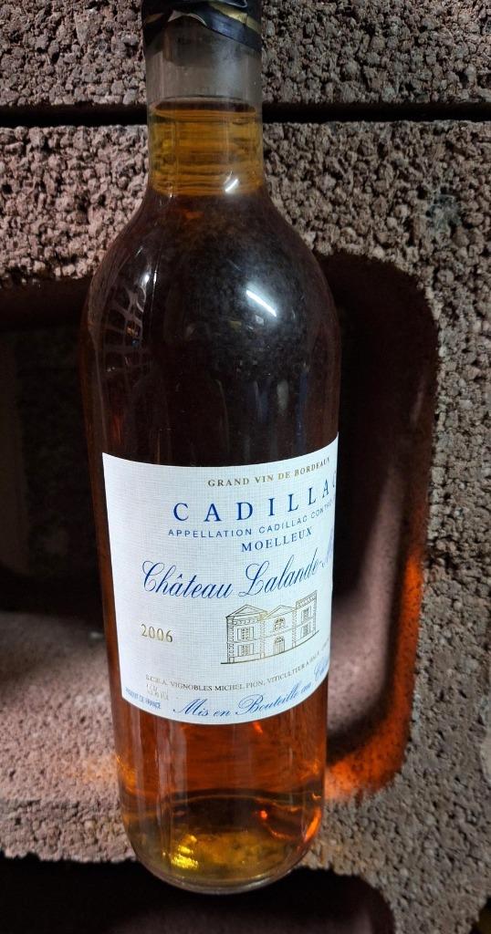 Château Lalande Méric Cadillac Moelleux 2006, Collections, Vins, Neuf, Pleine, Vin blanc, Enlèvement