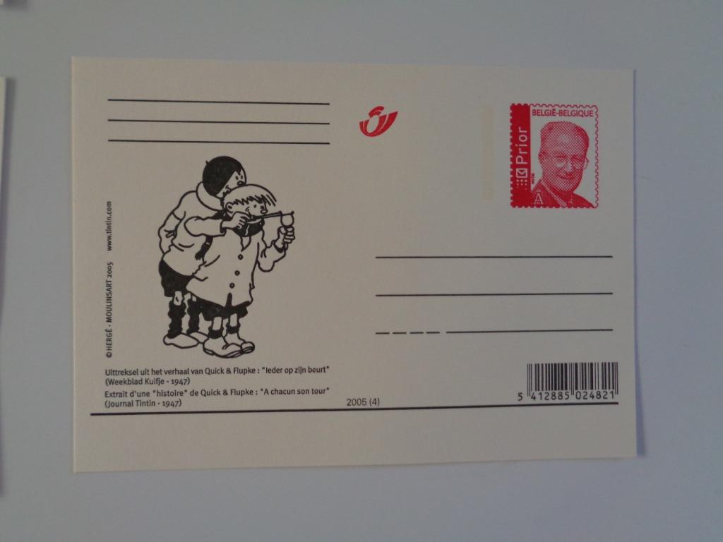 Collection Carte Postale Quick& Flupke 2005 neuf, Collections, Personnages de BD, Enlèvement ou Envoi, Autres personnages, Neuf