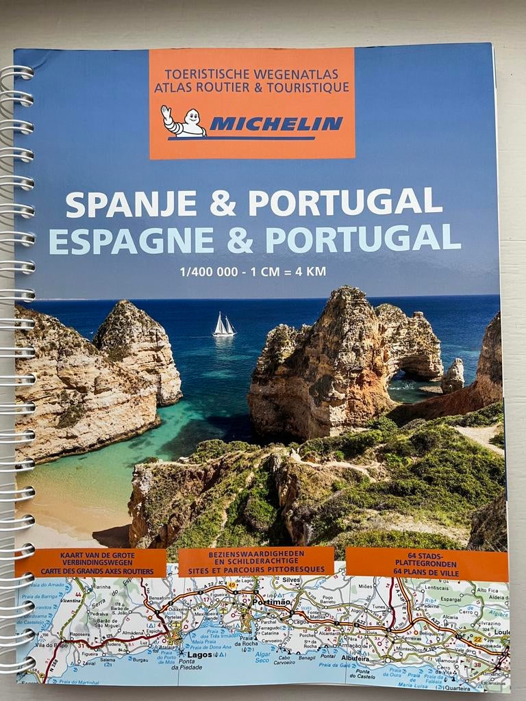 Toeristische Michelin wegenatlas Spanje en Portugal, Ophalen, Zo goed als nieuw, Michelin