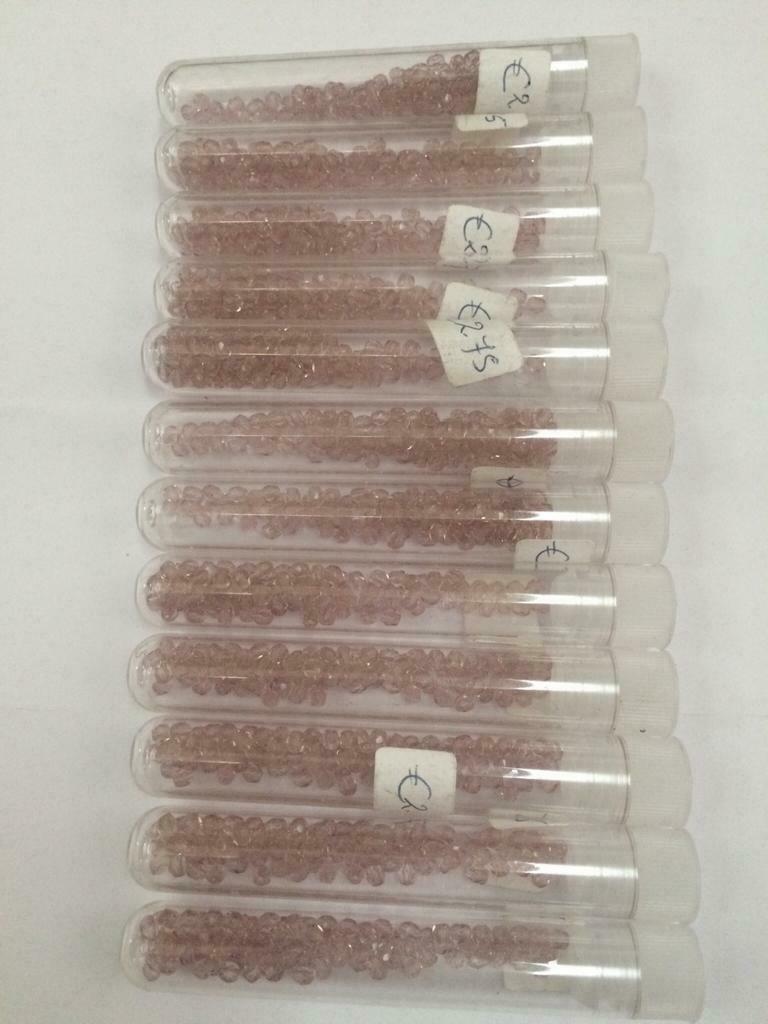 Facet parel glas 3mm roze of zwart, 50stuks 2.50€, Ophalen of Verzenden, Nieuw