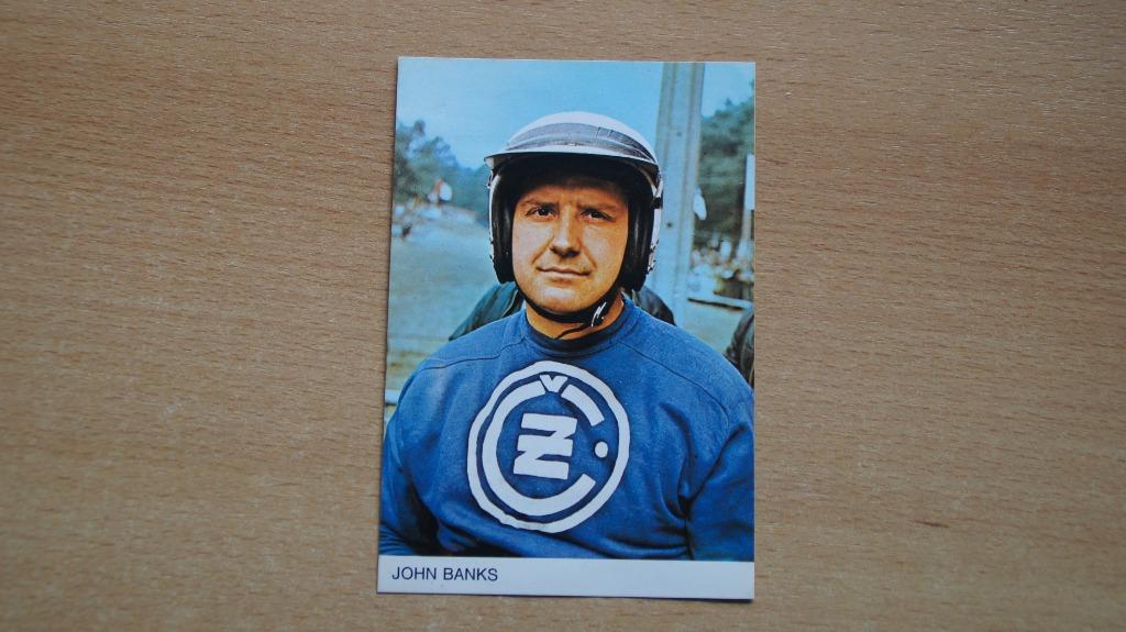 jaren "70 sticker John Banks (motocrosser), Verzamelen, Ophalen of Verzenden, Auto of Motor