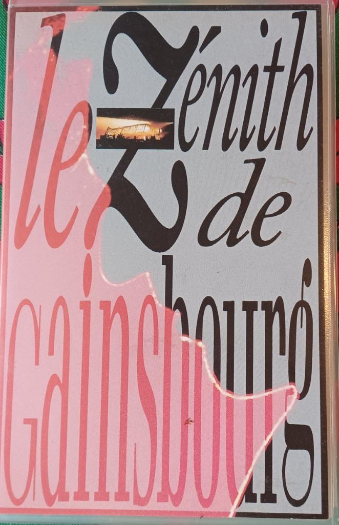 VHS// Le Zénith de GAINSBOURG// concert Parijs 1989//, Ophalen of Verzenden