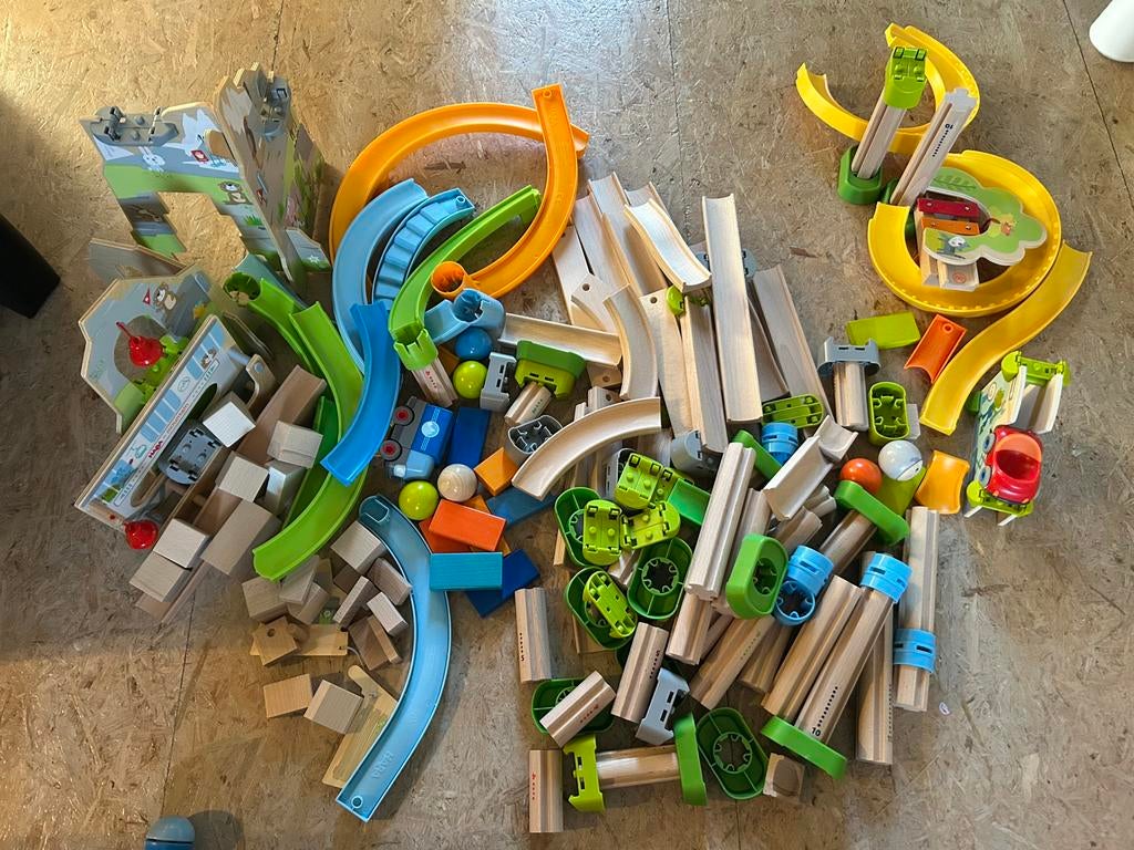 Haba kullerbu 4 sets, Kinderen en Baby's, Ophalen, Zo goed als nieuw