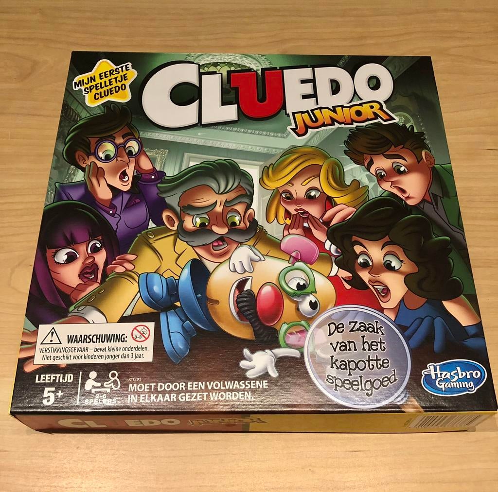 Cluedo Junior gezelschapsspel, Vijf spelers of meer, Ophalen of Verzenden, Gebruikt, HASBRO