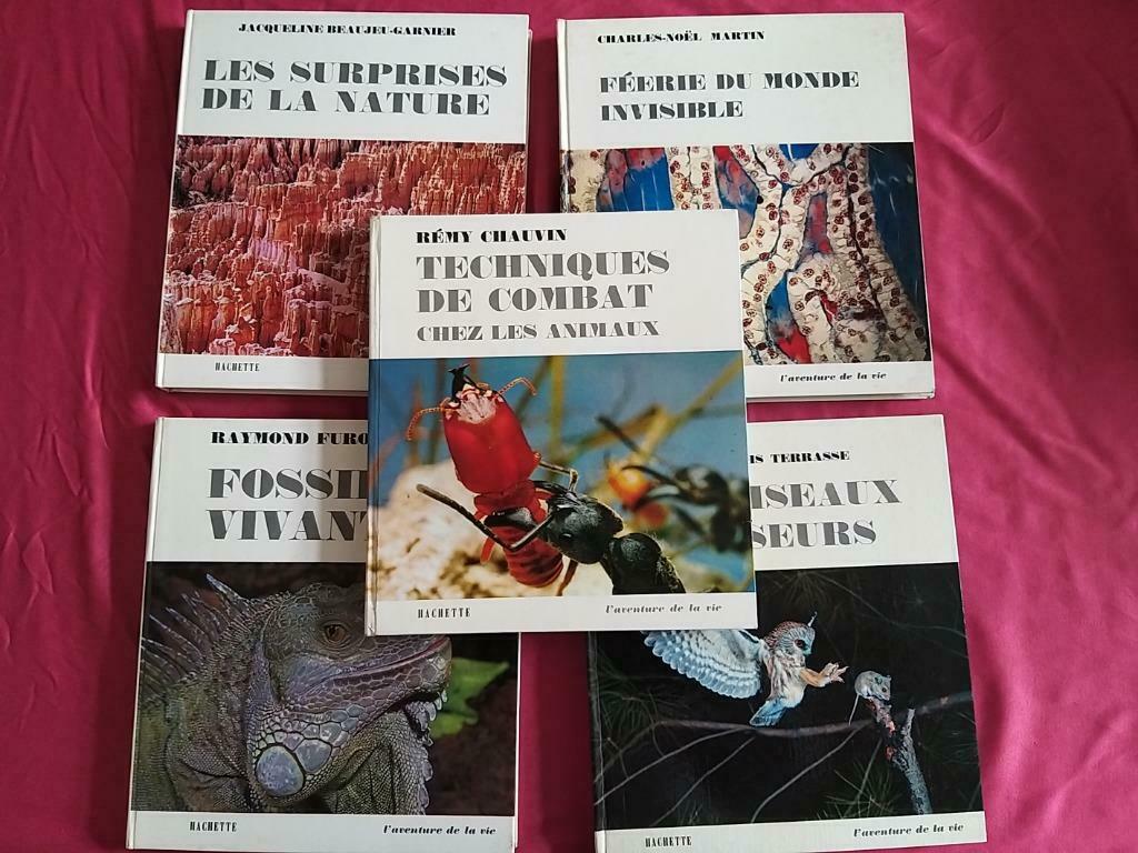 Lot 5 livres de la Collection L'aventure de la vie Hachette, Enlèvement ou Envoi, Tome à part, Général, Utilisé