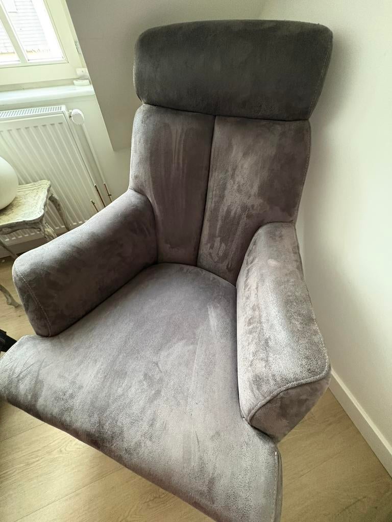 Draaifauteuil zacht leder van het merk Xooon, Huis en Inrichting, Ophalen, Zo goed als nieuw