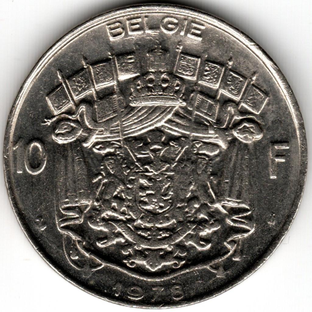 Belgique : 10 Francs 1978 Dutch Morin 777 Ref 16305, Enlèvement ou Envoi, Métal, Monnaie en vrac