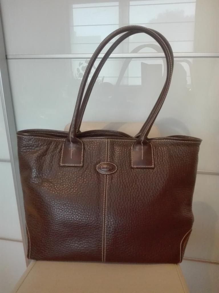 Handtas leder merk “ TODS “, Handtassen en Accessoires, Tassen | Damestassen, Ophalen, Zo goed als nieuw, Handtas