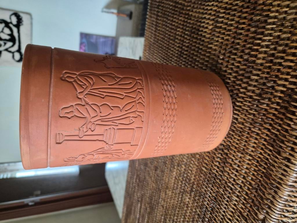 Vintage terracotta wijnkoeler, Ophalen of Verzenden, Zo goed als nieuw, Terracotta