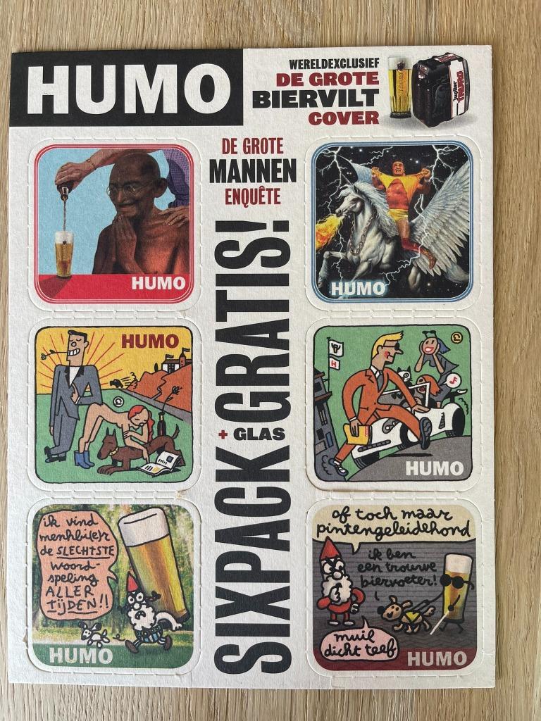 Kaart bierviltjes Jupiler Tauro 8.3 - Humo, Verzamelen, Ophalen, Zo goed als nieuw, Viltje(s), Jupiler