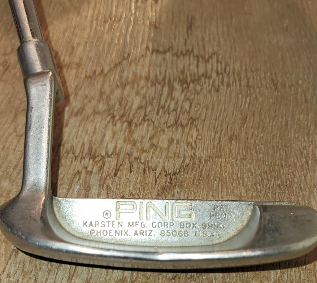 Ancien putter de golf Ping Karsten B61 "Pat Pend" de 1976, Enlèvement ou Envoi, Utilisé, Club, Ping