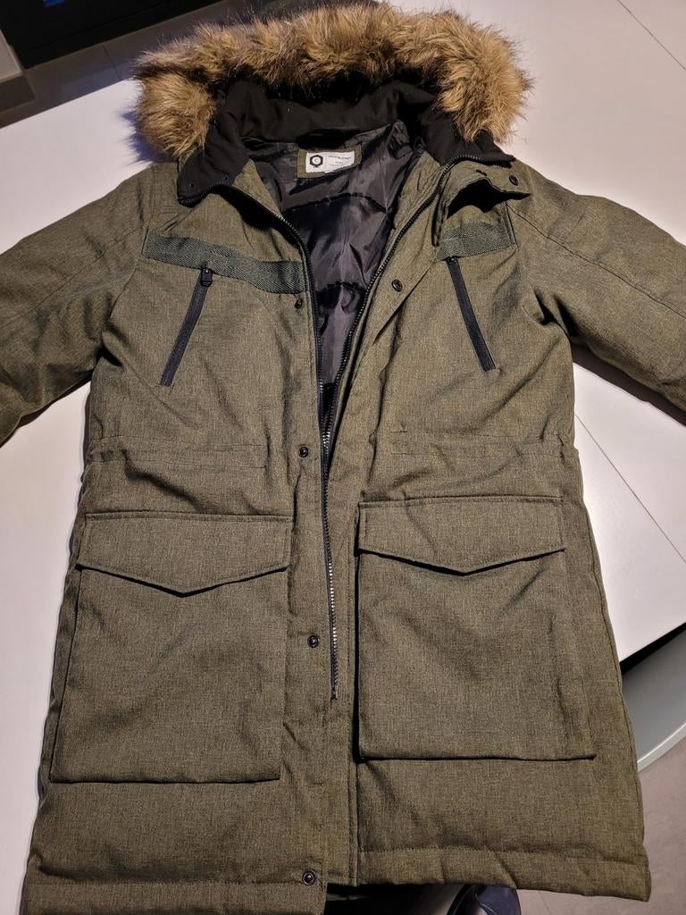 Winterjas Jack&Jones Parka (maat small), Ophalen of Verzenden, Gedragen, Maat 46 (S) of kleiner, Groen