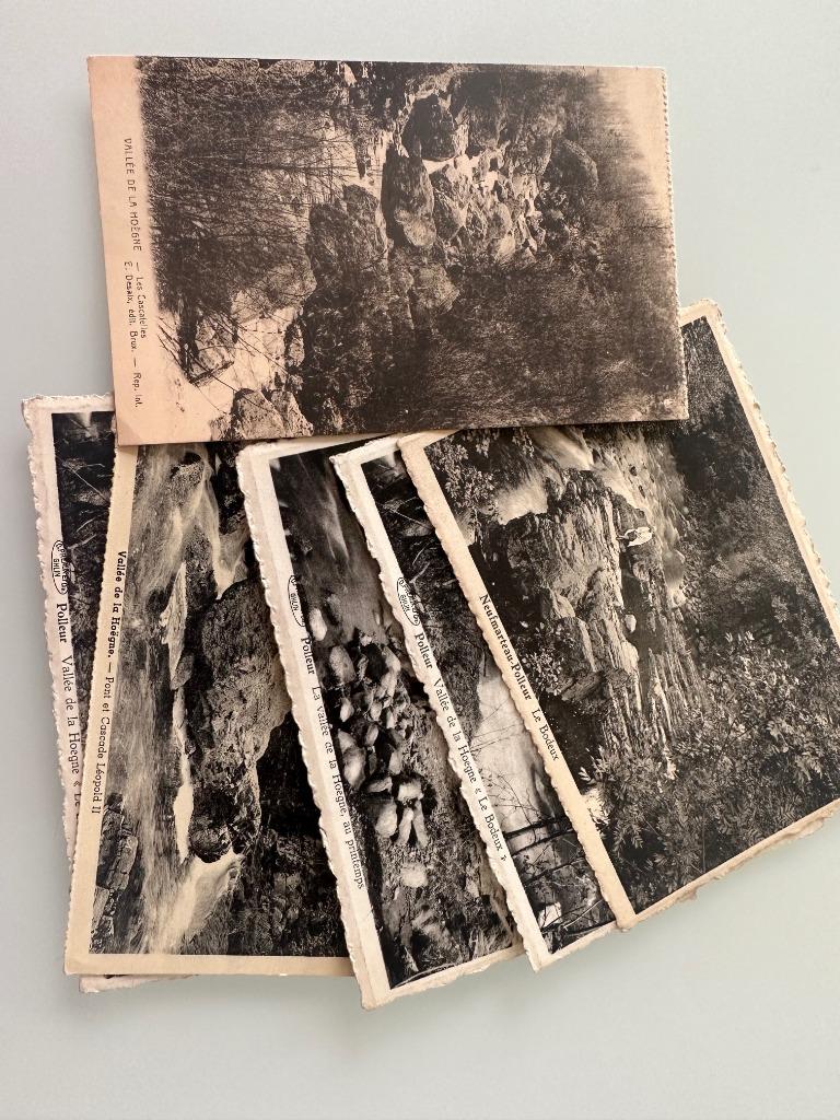 6 cartes postales anciennes Polleur vallée de la hoegne, Collections, Enlèvement, 1920 à 1940, Non affranchie, Liège