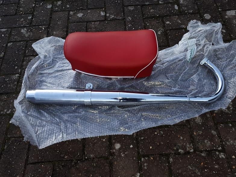 Zundapp Zadel en uitlaat, Fietsen en Brommers, Ophalen, Uitlaat