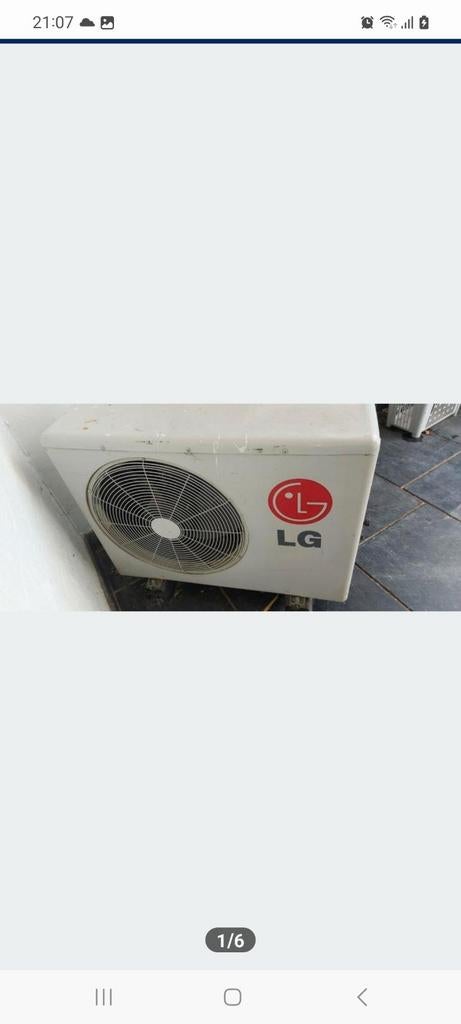 Airco lg 1 buiten en 1 binnen unit zonder toebehoren, Enlèvement, MG