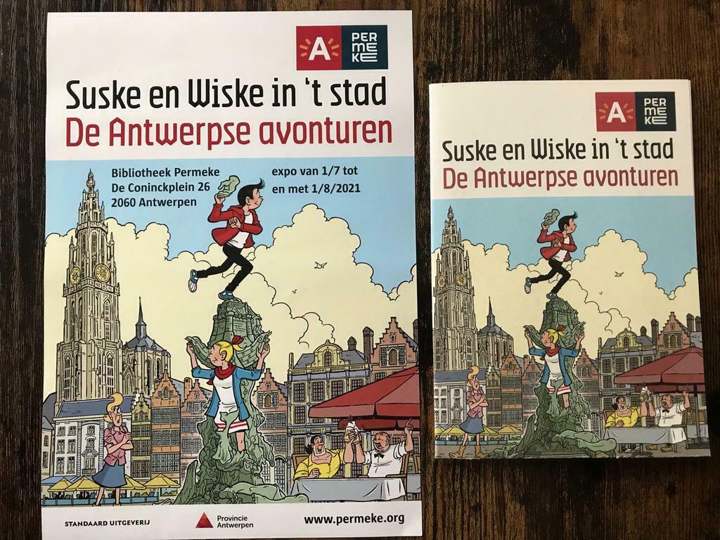 ♦️S&W🗯 Suske en Wiske in 't Stad, Verzamelen, Ophalen of Verzenden, Suske en Wiske, Zo goed als nieuw, Plaatje, Poster of Sticker
