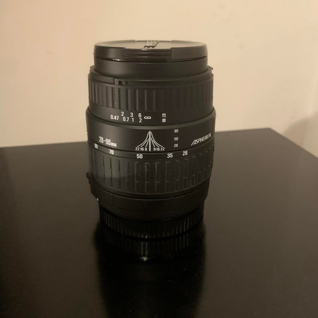 SIGMA 28-90 mm f/3.5-5.6 asferische lens Canon EF-vatting, Ophalen of Verzenden, Gebruikt, Telelens, Zoom