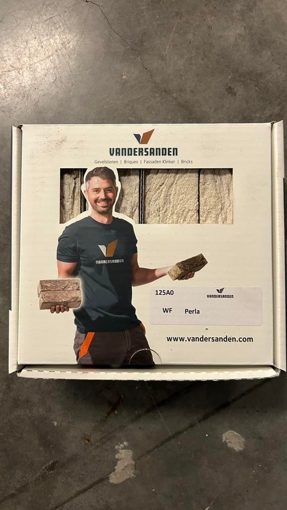 Staal bakstenen Vandersanden Perla, Ophalen, Zo goed als nieuw, Bakstenen