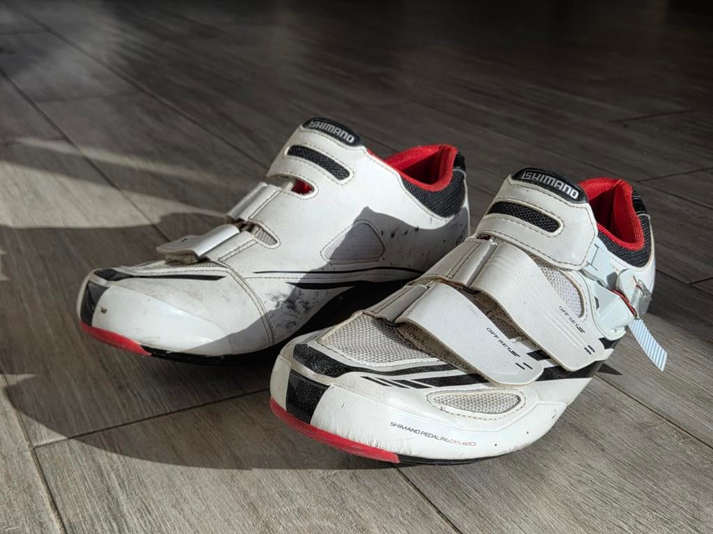 Shimano SH-R107W wielrenschoenen maat 47 wit, Sport en Fitness, Wielrennen, Schoenen, Ophalen of Verzenden