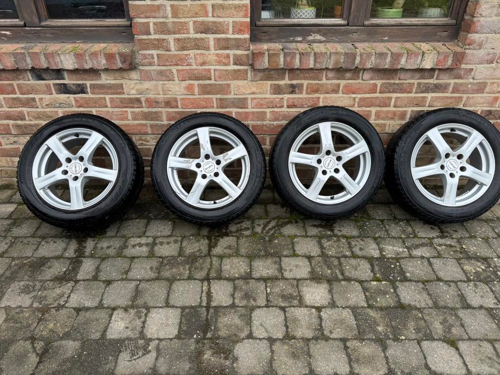 4x winterbanden met velg enzo, Auto-onderdelen, Banden en Velgen, Ophalen, Gebruikt, Velg(en), 16 inch