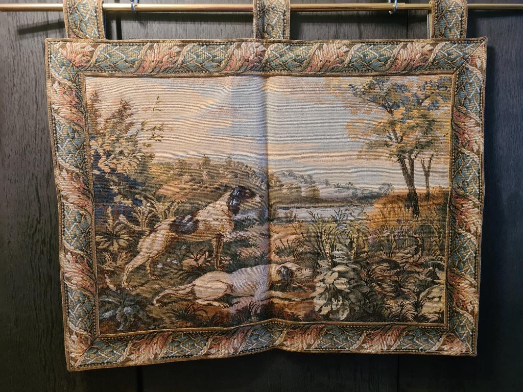 TAPISSERIE SUJET CHIENS DE CHASSE, Enlèvement ou Envoi