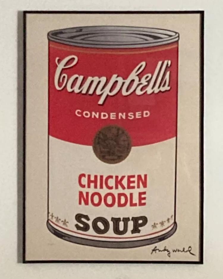 Andy Warhol: handgenummerde lithografie van 50 bij 70, Ophalen of Verzenden