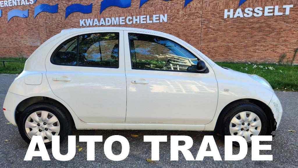 Micra | 1ste Eig. | LEZ OK | Keuring + garantie, Auto's, Nissan, Voorwielaandrijving, Stof, 4 cilinders, Wit