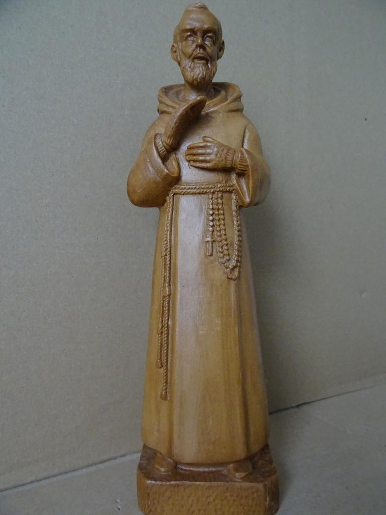 Beeld Pater Pio beeld Heilige pater Pio Padre Pio beeld 32cm, Ophalen of Verzenden, Zo goed als nieuw, Beeld(je), Christendom | Katholiek