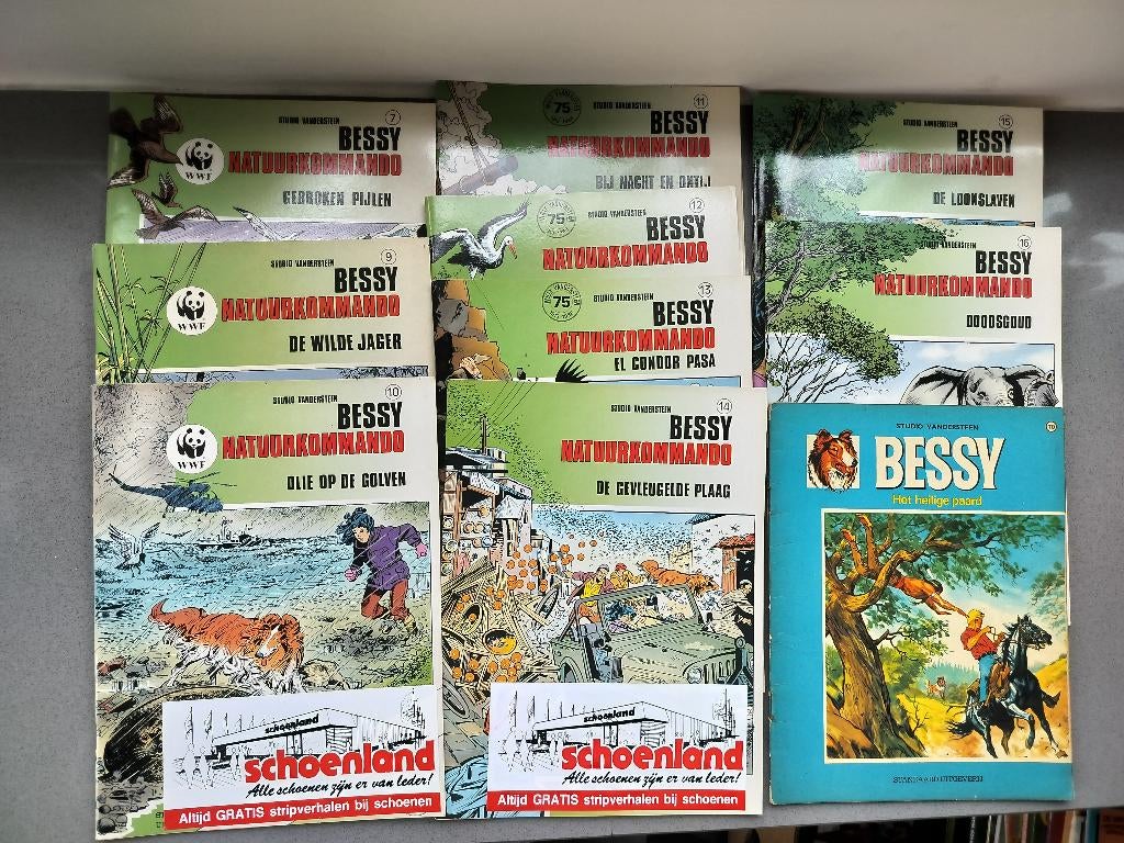 Strips Bessy natuurkommando: 10 stuks, Boeken, Stripverhalen, Ophalen